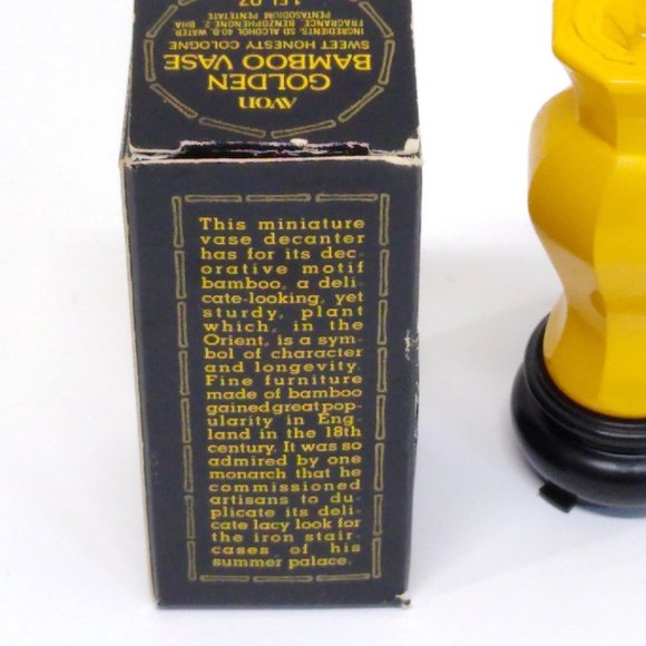 Avon Golden Bamboo Sweet Honesty Cologne 1970s Used Partial Content Vintage - Picture 5 of 10